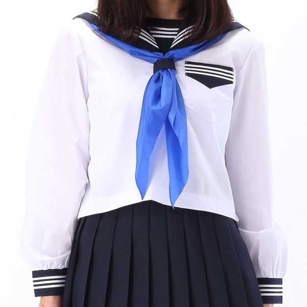JK School Uniform SUMMER long sleeve: Sailor type traditional Japanese High School Girls' semi-order Jacket