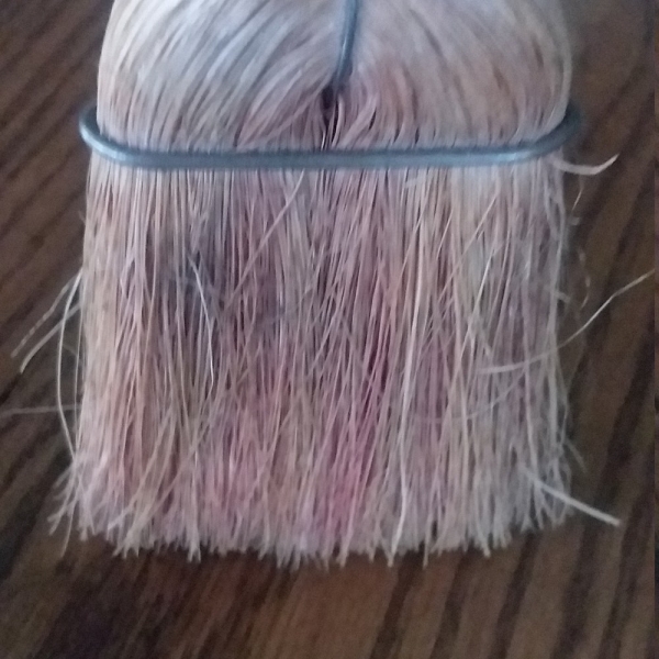 Soft Bristle Antique Primitive Whisk Broom - Appears Handmade