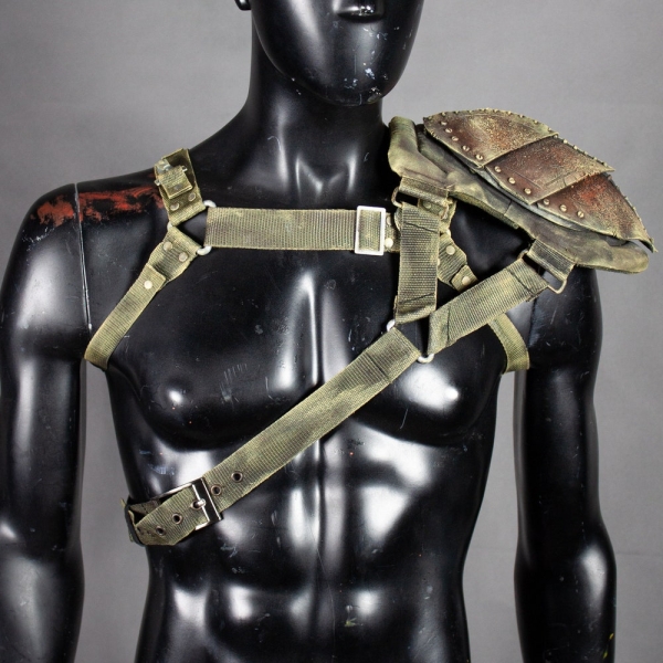 Holster Harness - Post Apocalyptic Straps - Tactical Harness - Handmade LARP Accessory - Military Strapping - Postapoc Armor - Shoulder Pad