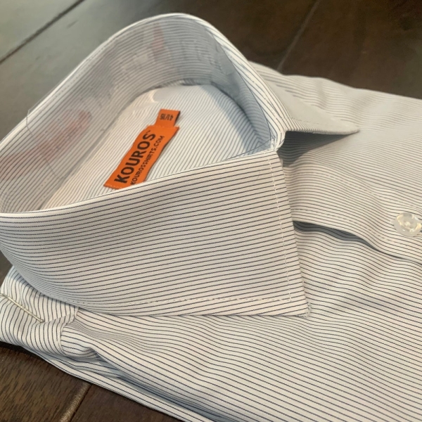 Men's Premium Designer Modern Slim Fit Dress Shirt with matching FREE collar cover