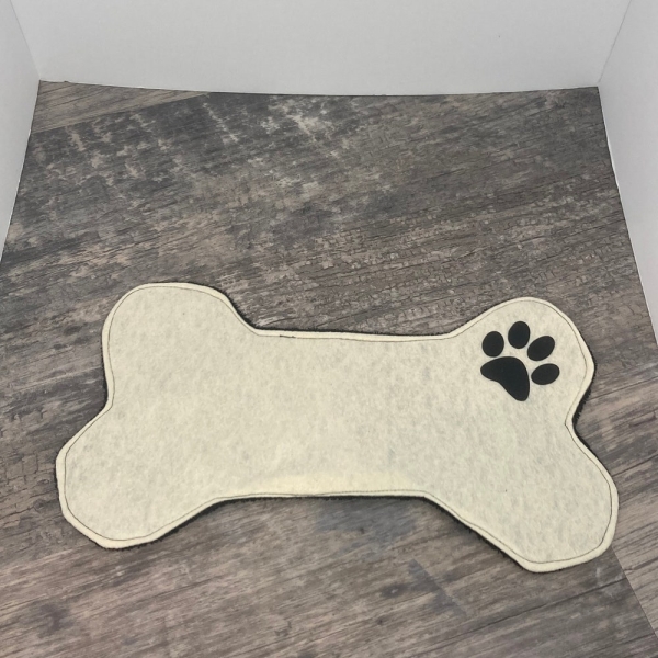 Handmade Floor Friend (Dog Bone) – Absorbent Foot Mop for Messes, Perfect for Homes with Pets and Kids, – Eco-Friendly & Fun Floor Accessory