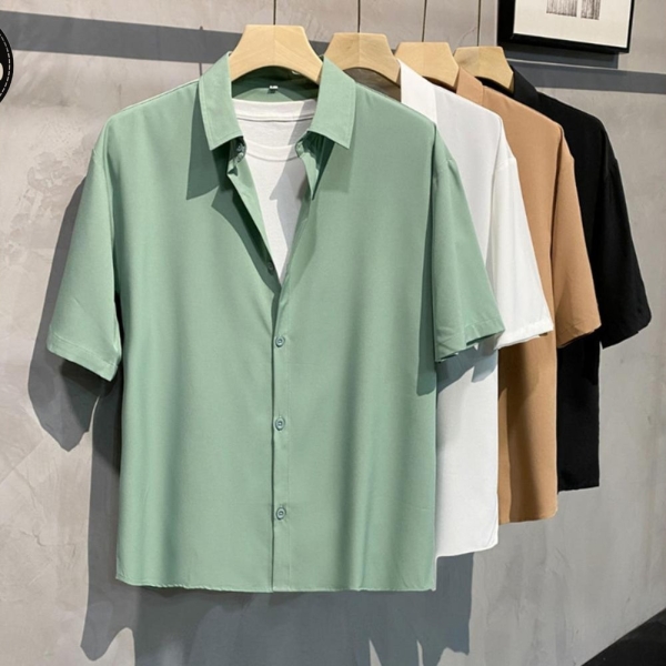 Outdoor Formal Men's Top | Street Fashionable Outfit | Casual Loose Silk Design