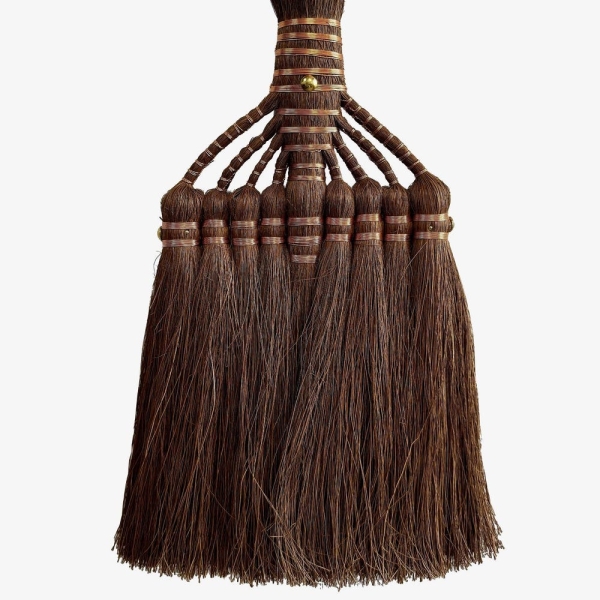 Straight fibre Onige Japanese Tatami Broom Long 125cm 50 inches /Eco-friendly long broom made of natural Shuro Hemp Palm fibre