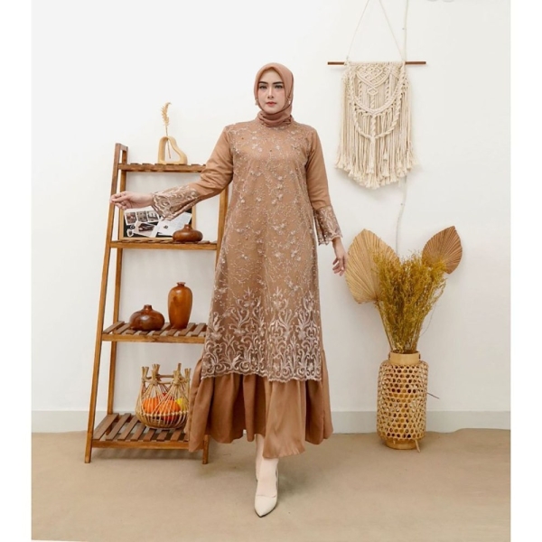 Brocade Gamis Dress Eid, Graduation Party, Women's Maxi Dress Muslimah fashion, Muslim Women, Women Dress, Islamic Dress