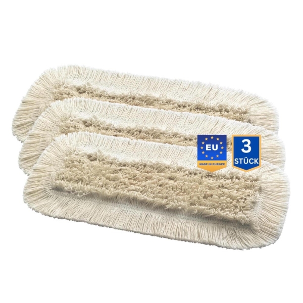 3 x VIOVIE professional mop cotton 40 cm