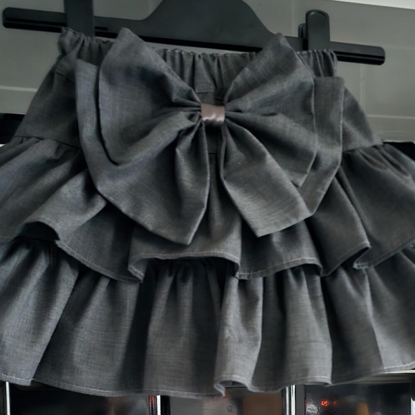 Girls ruffle school skirt - school uniform - schoolwear