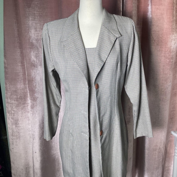 Vintage 1990’s 2 pc office dress Blazer matching Coord set