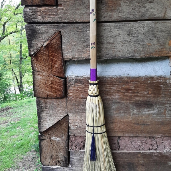 Purple phlox sweeping broom