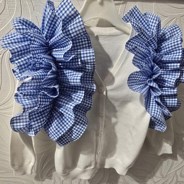 girls extra frilly school cardigans - school uniform - school cardigans