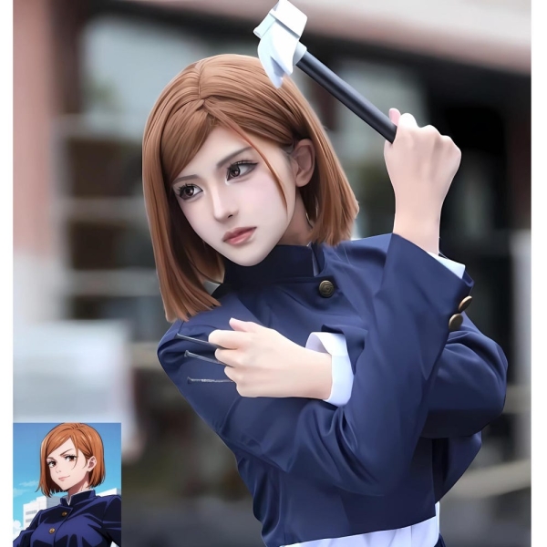 Kugisaki cosplay,  Kugisaki Nobara Costume For Women, Anime Cosplay, Anime-Inspired Cosplay Uniform for Women, Halloween Costume