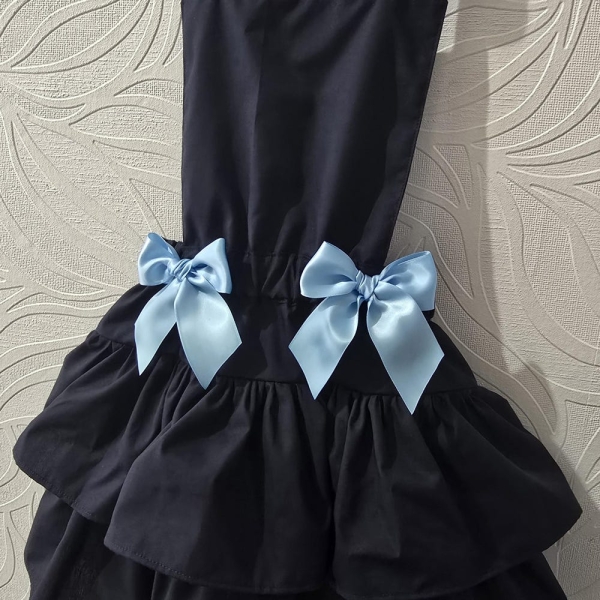 handmade school ruffle pinafore - school skirt - school uniform
