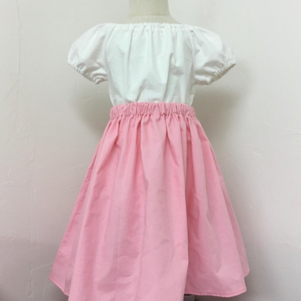 Girls Midi Length Solid Skirt, Modest Skirt, Girls Mid Length Skirt, Below the Knee Skirt, School Uniform Skirt, Prairie Skirt,