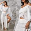 Off Shoulder White Boho Top Elegant Chic Women